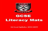 GCSE Literacy Mats