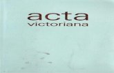 Acta Victoriana 2011-2012