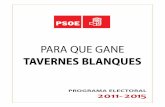 PROGRAMA ELECTORAL PSOE 2011