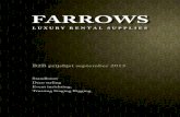 FARROWS Prijslijst