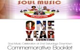 Soul Music Celebration - 1 Year Anniversary Commemorative Booklet