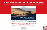 Le mois à Cannes septembre 2012