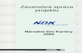 Záverečná správa NDK 2008