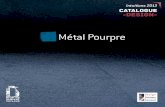 Intuitions2013 catalogue métal pourpre métal perforé percé décoratif découpe laser dampere