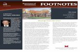 Footnotes Newsletter - Spring 2013