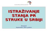 Istrazivanje stanja PR struke u Srbiji