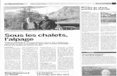 Sous les chalets, l'alpage. // Le Nouvelliste: 11 octobre 2007