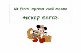 Festa para imprimir no tema Mickey Safari
