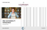 MBA Sustainability Management – berufsbegleitender Master