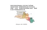 Regionalización Socio Productiva de la Provincia de Catamarca