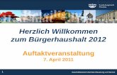 Präsentation Auftaktveranstaltung BüHH 2012