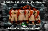 2009-10 York College Men's Basketball Media Guide