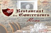 menu novembre 2011-Restaurant des gouverneurs