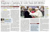 Napolitano: ragione e religione, Corriere 20.7.13