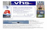 VHSProgramm Frühjahr 2012