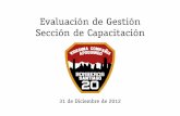 Evaluación Gestión Capacitación 2012