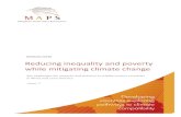 Reducing inequality and poverty while mitigating  climate change