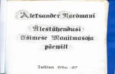Aleksander Nordmani ülestähendusi Esimese maailmasõja päevilt