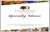 2013 Doubletree Biltmore Specialty Menus