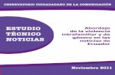 Primer informe publicado por el Observatorio Ciudadano de la Comunicación en Cuenca, Ecuador