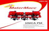 UNICA PM MaterMacc, Universal row-crop cultivator