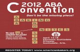 2012 ABA Convention Brochure
