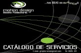 Motion Design Catálogo de Servicios