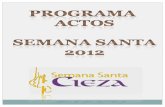 Actos Semana Santa de Cieza 2012
