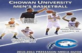 2010-2011 Chowan Men's Basketball Preseason Guide