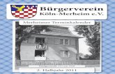 Merheimer Terminkalender 2011  // 2. Halbjahr