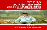 TOP 10 SỰ KIỆN NỔI BẬT CỦA RICHDADLOC 2013
