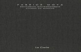 La Carte du Restaurant de Fabrice Moya Avril 2013 2ème Edition