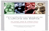 IV Conferência Estadual de Cultura da Bahia