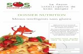 Dossier nutrition - Menus Santé Sans Gluten
