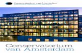 Brochure Conservatorium van Amsterdam