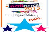 NatConf 2013 Delegates Mailer #3