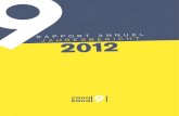 Canal9 rapport de gestion 2012