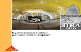 Hydroizolace tunelů pomocí folií Sikaplan