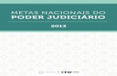 Metas nacionais do poder judiciário 2013