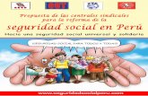 Propuesta de las centrales sindicales para la reforma de la seguridad social en Perú