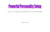 Powerful Personality Setup