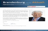 SVV-Newsletter: Brandenburgs Fraktionen CDU & SPD schauen zurück