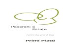 Primi Piatti - Peperoni e Patate
