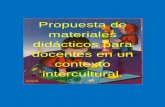 propuesta de materiales didacticos para docentes en un contexto intercultural