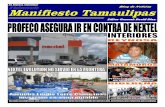Revista Manifiesto Tamaulipas última semana de Julio  del 2013