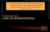 Platforma per zhvillimin e Fakultetit te Mjekesise 2012-2016