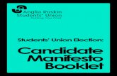 Candidate Manifesto booklet