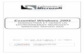 Administrer et gerer un environement microsoft windows serveur 2003