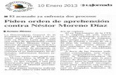 Piden orden de aprehensión contra Néstor Moreno Díaz