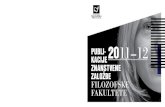 Katalog publikacij Znanstvene založbe Filozofske fakultete 2011–2012